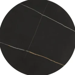 FATIMA sæt af to sofaborde, Sort marmorlook / guld