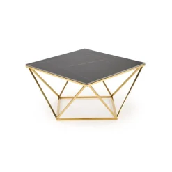 FELICIA sofabord, Sort marmor / guld