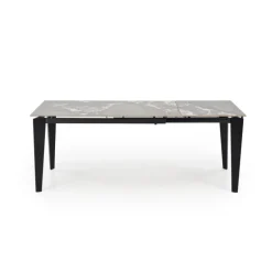 FELIX Spisebordmedudtræk, Grå marmor / Sort