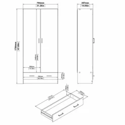 Fiesta entreskab - Hvid