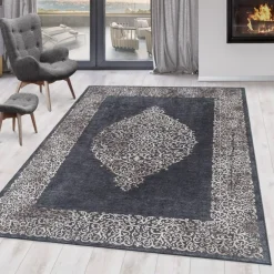 Fiesta Vaskbart tæppe Barok - Sort