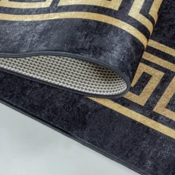 Fiesta Vaskbart tæppe Meander - Sort