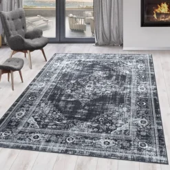 Fiesta Vaskbart tæppe Orientalisk - Sort