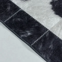 Fiesta Vaskbart tæppe Patchwork - Sort