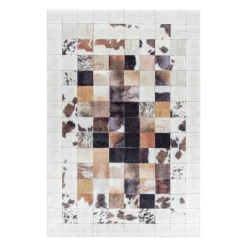 Fiesta Vaskbart tæppe Patchwork - Hvid