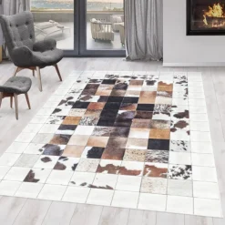 Fiesta Vaskbart tæppe Patchwork - Hvid