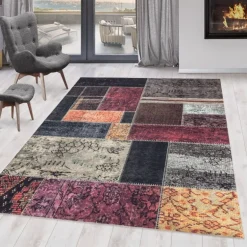 Fiesta Vaskbart Tæppeløber Patchwork - Multi