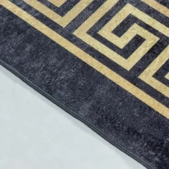 Fiesta Vaskbart Tæppeløber Meander - Sort