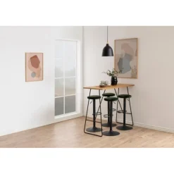 Finch barstol grøn stof