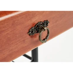 FIONA natbord i antik kirsebær/Sort