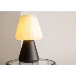 Fjallen Bordlampe - Valnød og Hvid