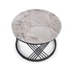 FLAMINGO sæt med 2 sofaborde, Grå marmor