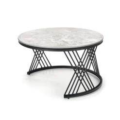FLAMINGO sæt med 2 sofaborde, Grå marmor