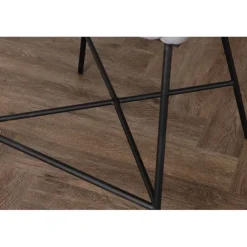 Fløjl Barstol - Sort og Mørkegrå