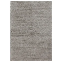 Fluffy Shaggy tæppe Ensfarvet - Beige