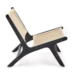 FODEN Hvilestol, Sort / Natur