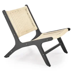 FODEN Hvilestol, Sort / Natur