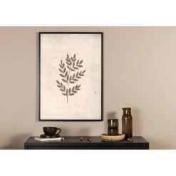 Forårsløv Plakat - Beige