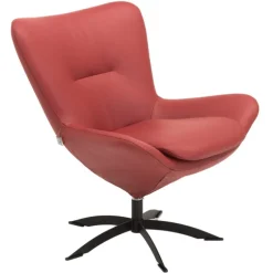 Frederik Rød læder lænestol