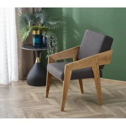 FREEDOM stol, Natur egetræ / Grå