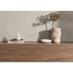 Frihamn væghængt TV bord 160x45 - Valnød