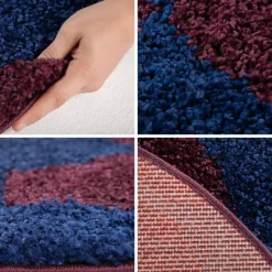 Fun Rund Børnetæppe Fodbold - Blå