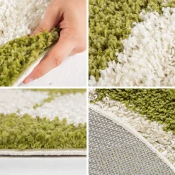 Fun Rund Børnetæppe Fodbold - Grøn