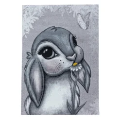 Funny Børne Tæppeløber Kanin - Pink