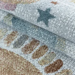 Funny Børnetæppe Rumskib - Hvid