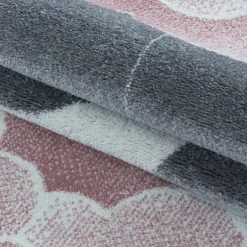 Funny Rund Børnetæppe - Pink