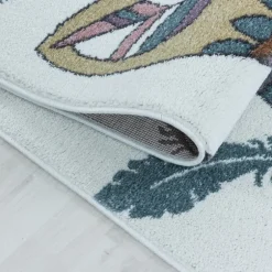 Funny Rund Børnetæppe Bjørn - Violet