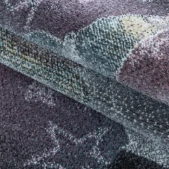 Funny Rund Børnetæppe Enhjørning - Grå