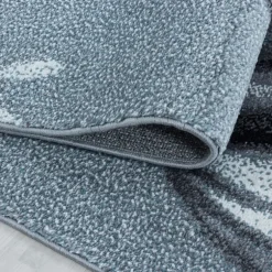 Funny Rund Børnetæppe Kanin - Blå