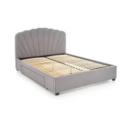 GABRIELLA 160x200cm seng med skuffe - LyseGrå