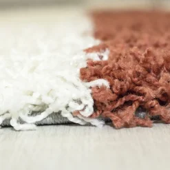 Gala Rund Shaggy tæppe Ternet - Terra