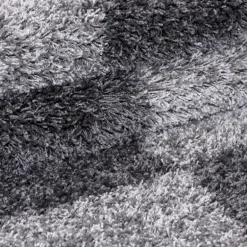 Gala Shaggy tæppe Ternet - Grå