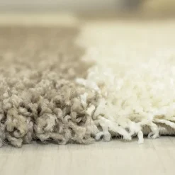 Gala Shaggy tæppe Ternet - Beige