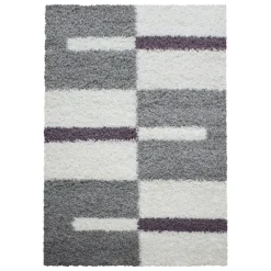 Gala Shaggy tæppe Ternet - Lilla