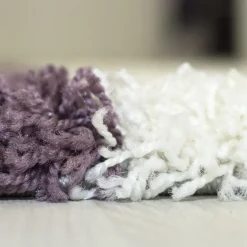 Gala Shaggy Tæppeløber Ternet - Lilla