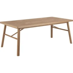 Galway spisebord 200x100 - Natur egefinér og eg