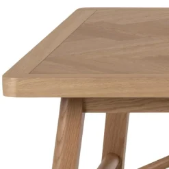 Galway spisebord 200x100 - Natur egefinér og eg