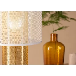 Gap Bordlampe - Messing og Hvid