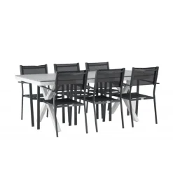 Garcia Loungesæt - Havemøbelsæt - Sort,Grå