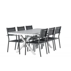 Garcia Loungesæt - Havemøbelsæt - Sort,Grå