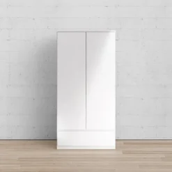 Garda klædeskab 99 cm 2 låger - Hvid