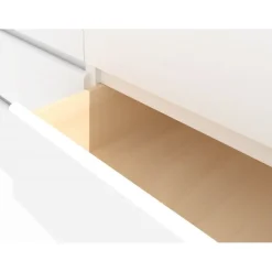 Garda kommode 6 skuffer - Hvid højglans