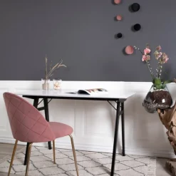 Geneve Spisebordsstol Rosa Velour