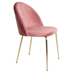 Geneve Spisebordsstol Rosa Velour