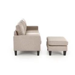 GERSON sofa med osmannisk, - Beige
