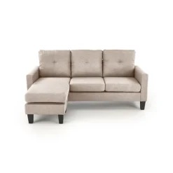 GERSON sofa med osmannisk, - Beige
